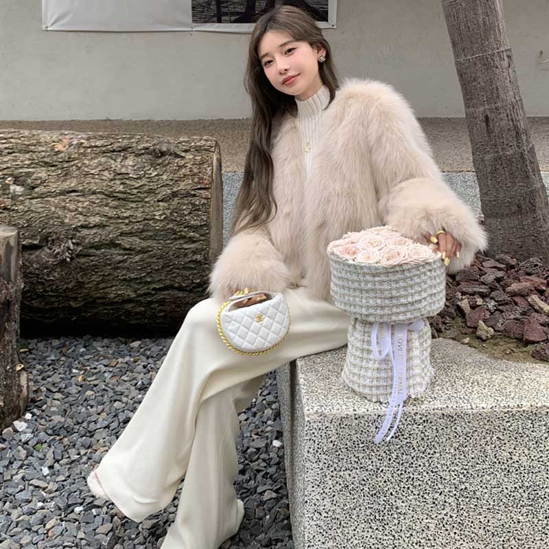 ロングシャギーショートコート(4colors)