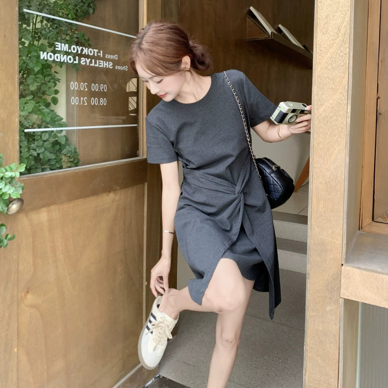 ツイストデザインＴシャツワンピース