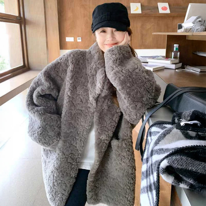 カーリーボアコート(2colors)