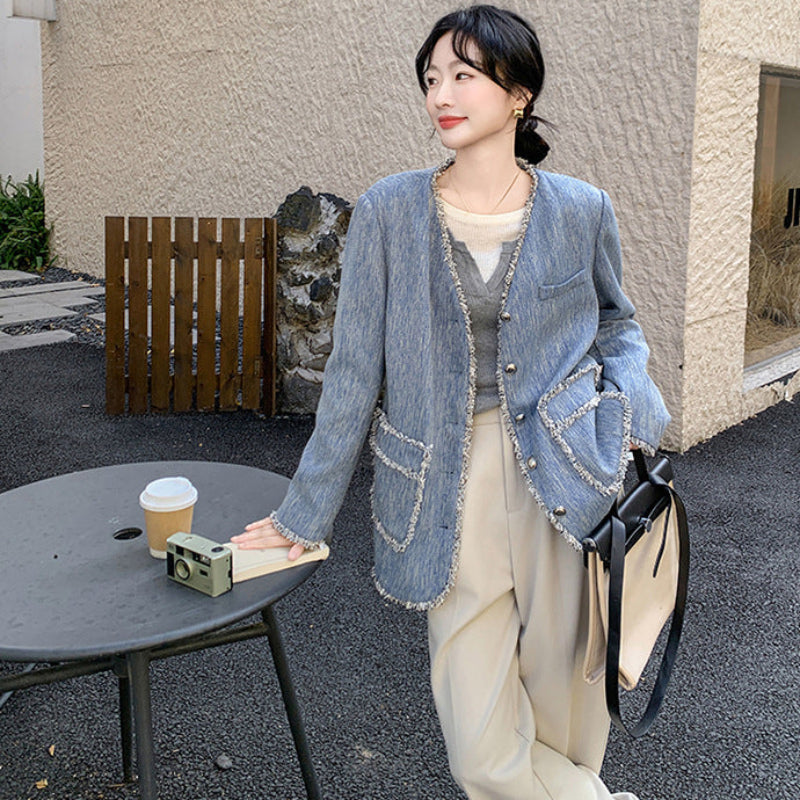 フリンジデザインブレザージャケット