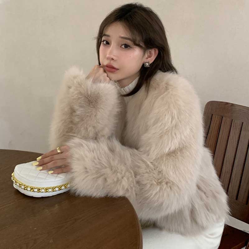 ロングシャギーショートコート(4colors)