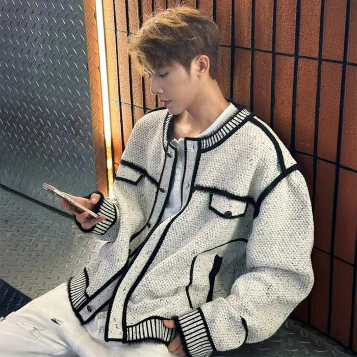 ブラックラインカーディガン