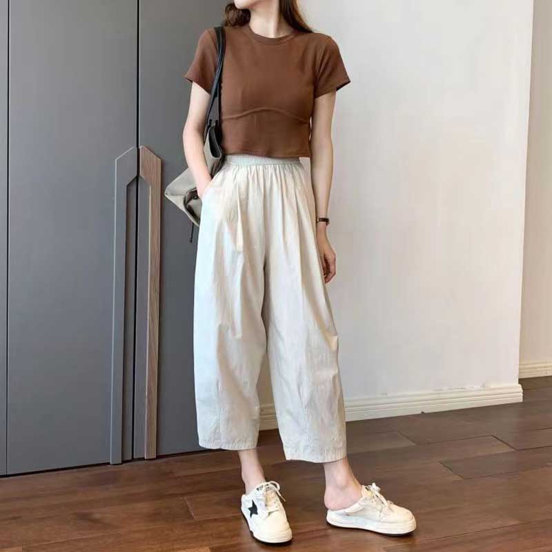 コットンタックパンツ(4colors)
