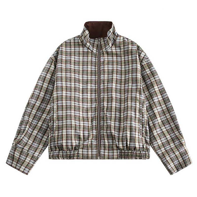 リバーシブルショート丈ブルゾン