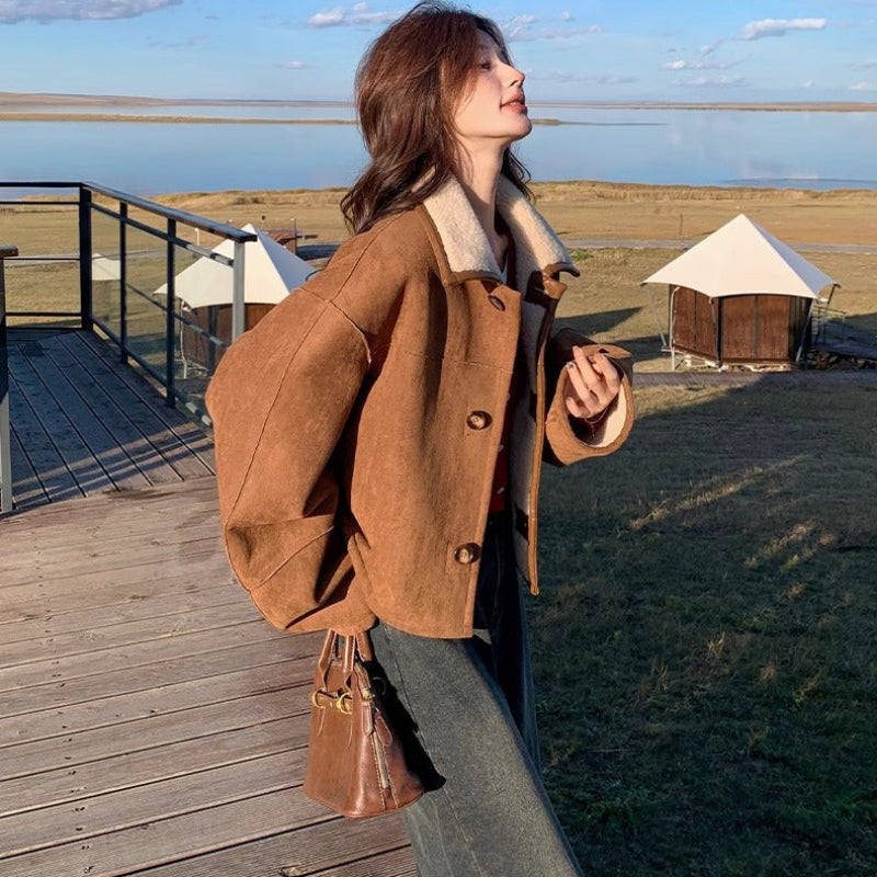 ボアブルゾンリバーシブルジャケット