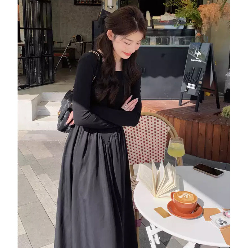 ブラックロングワンピース