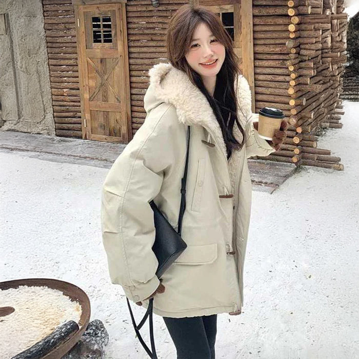 ボアフード中綿コート(3colors)