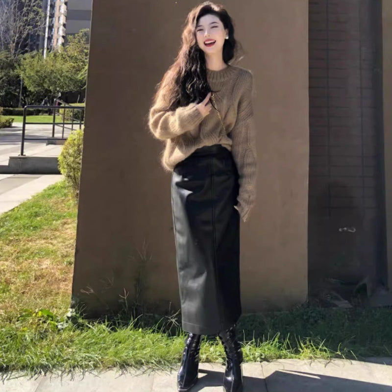 ローゲージケーブルニットセーター(3colors)