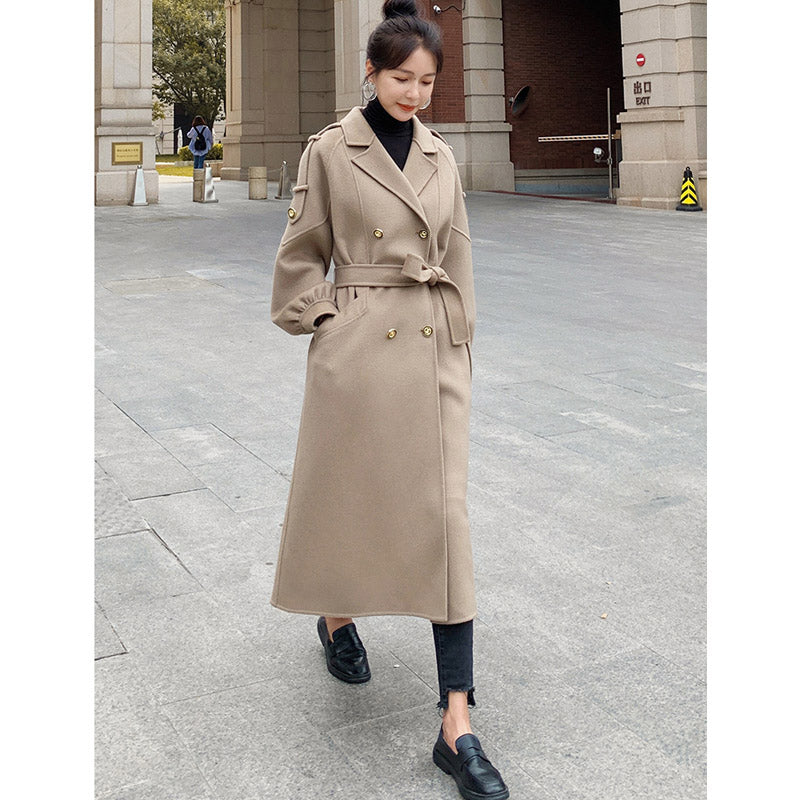 レディース ロングコート フレアトレンチコート trench coat