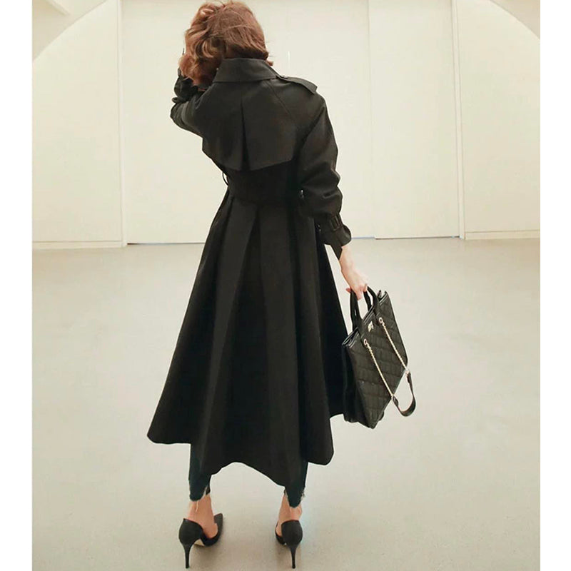 バックケープヨークロングトレンチコート(2colors)