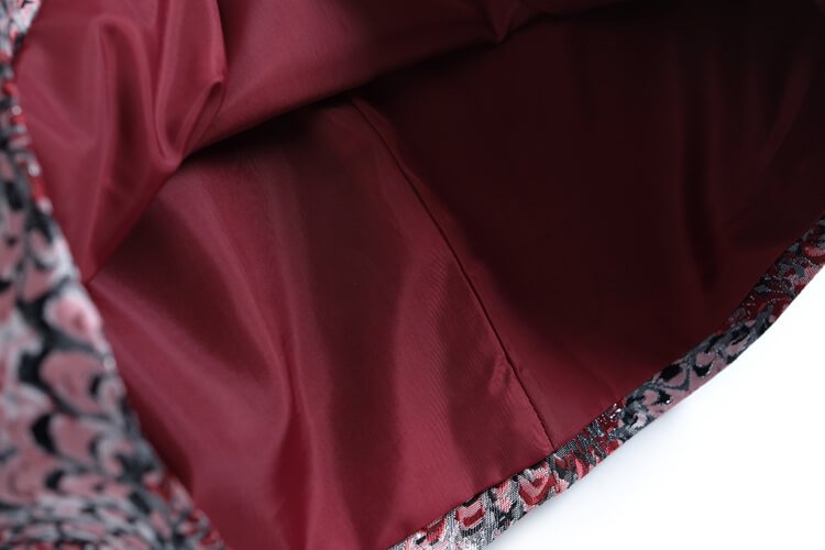 リボン刺繍スウェットトップス×ジャガードミニタイトスカート【上下別売り可】