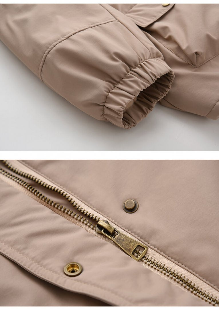 ファー付き中綿オーバーサイズジャケット(5colors)