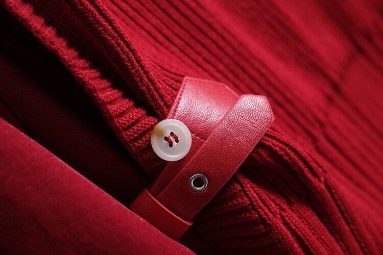 オーバーロングシャツ×サイドベルト付きニットベスト(2colors)