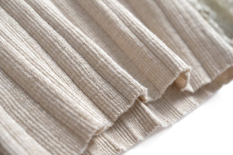 レースドッキングリブニット×ハイウエスト花柄タイトスカート【上下別売り可】
