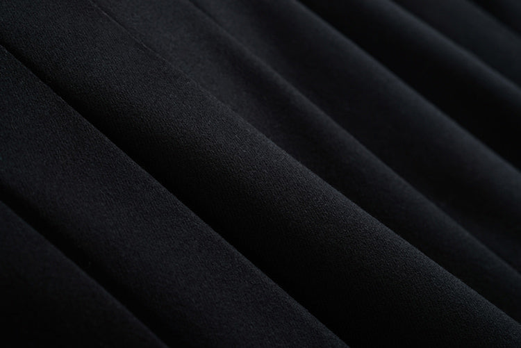 ビジューリボンニット(2colors)×ブラックプリーツスカート【上下別売り可】