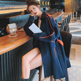 ライン入りバックシャントレンチコート