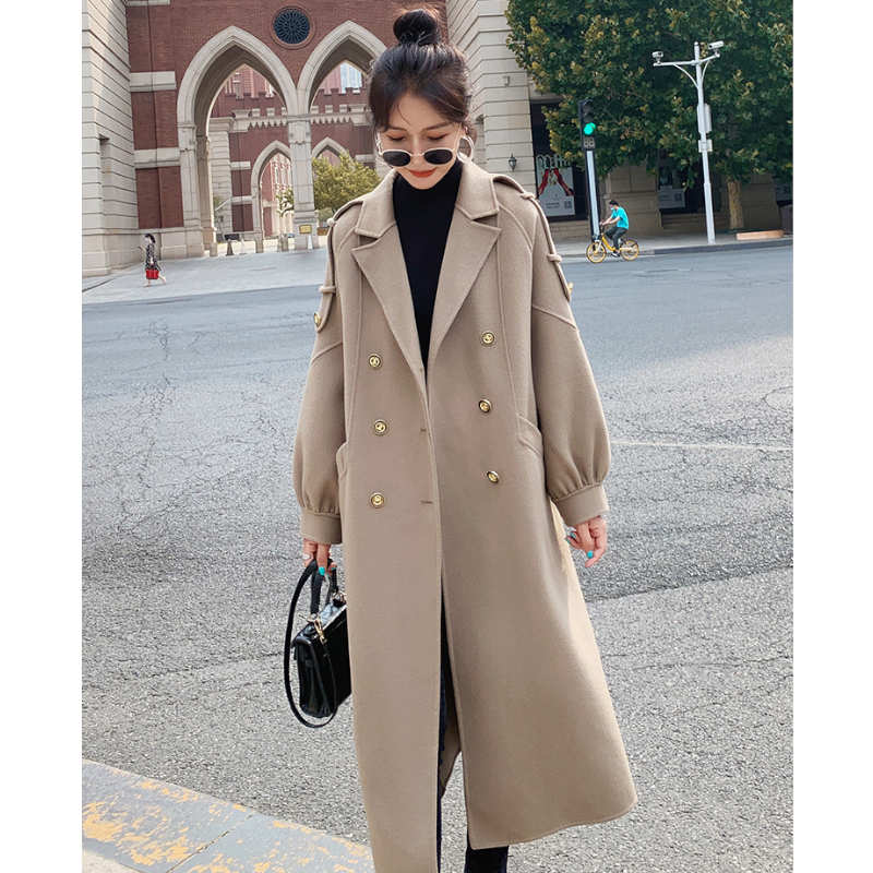 レディース ロングコート フレアトレンチコート trench coat