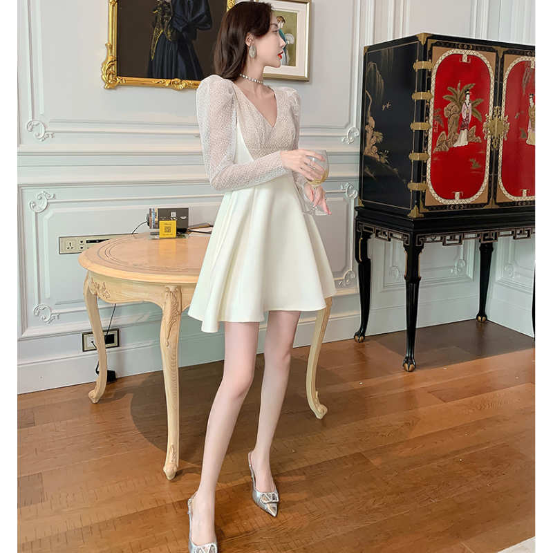 POWER SHOULDER MINIDRESS(36 GREY): DRESSjosemoon