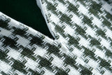 アームウォーマー付き半袖ニット×千鳥格子柄キャミワンピース(3colors)