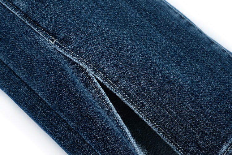 ペプラムニットトップス×チェーン付きストレートデニムパンツ【上下別売り可】