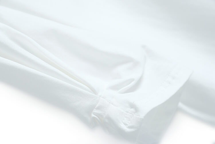 デニムベルト付き袖コンシャスTシャツ×異素材ペイズリーコンビデニムスカート