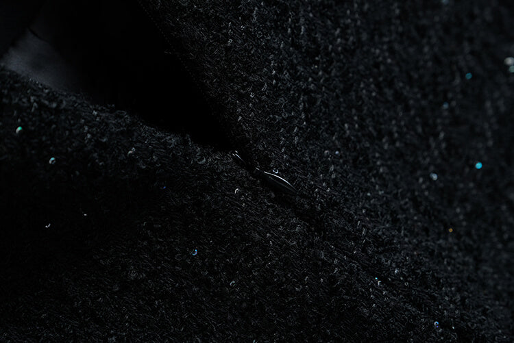 ジオメトリックプリントセーラーカラーシャツ×フロントボタンツイードショートパンツ【上下別売り可】