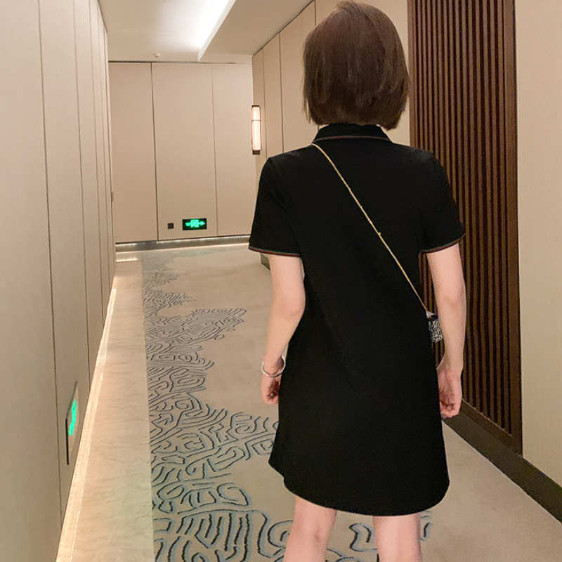 ストロベリーパッチポロシャツワンピース(2colors)