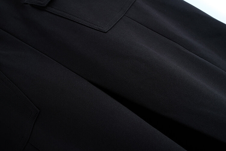 フロントオープンデザインニット×ベルト付きタックスカート【上下別売り可】