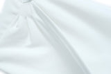 サテン風カシュクールプルオーバー(2colors)×ウエストコンシャスラップスカート【上下別売り可】