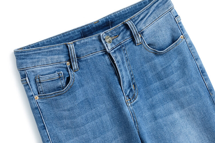 チェック柄カーディガン×異素材ヘムジッパーデニムパンツ【上下別売り可】