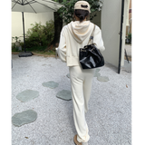 クロップドダブルジッパーパーカー×スウェットパンツ(2colors)